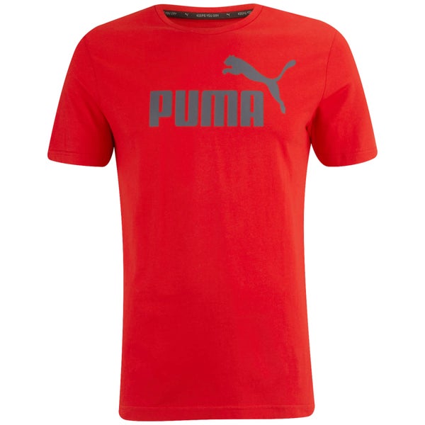 T-Shirt Homme Essential Logo Puma -Cerise