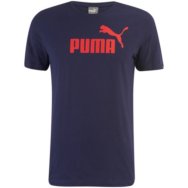 T-Shirt Homme Essential Logo Puma -Bleu Marine