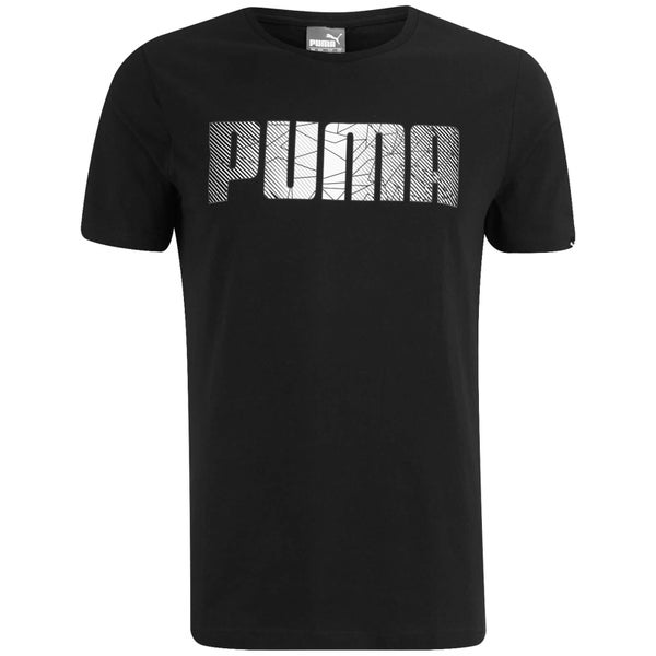T-Shirt Homme Essential Logo Puma -Noir