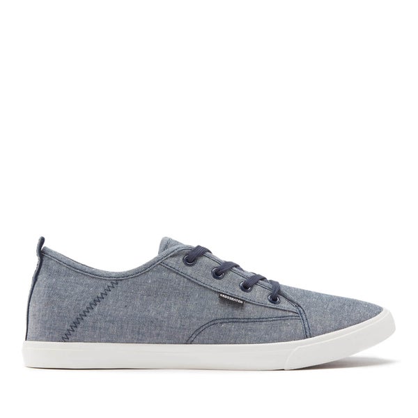 Crosshatch Men's Evacuate Trainers - Blue Chambray