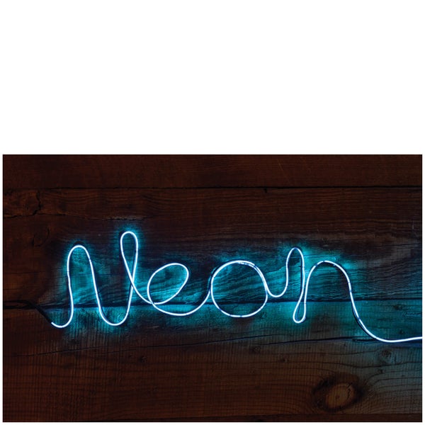 Neonlicht Schriftzug Effect Sign zum Selberformen – Blau