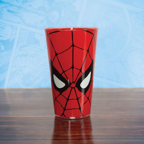 Marvel Comics Spider-Man Glas - Rood
