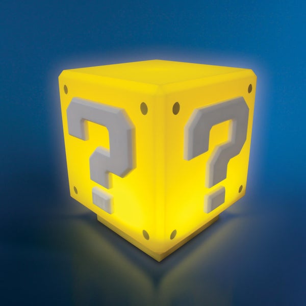 Nintendo Super Mario Mini Fragezeichen Lampe – Gelb