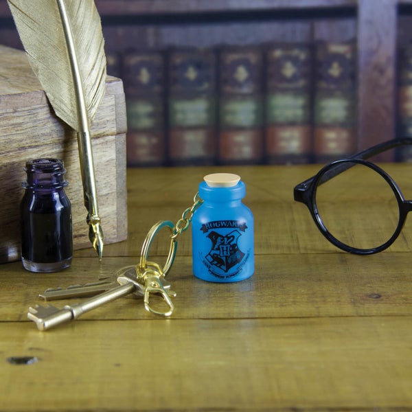 Harry Potter Light Up Potion Bottle Keyring - Blue