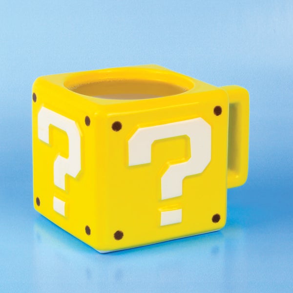 Nintendo Super Mario Question Block-mok - geel