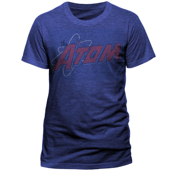 DC Comics The Atom Ditressed Logo T-Shirt - Blue