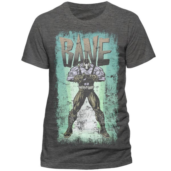 DC Comics Men's Batman Retro Bane T-Shirt - Grey