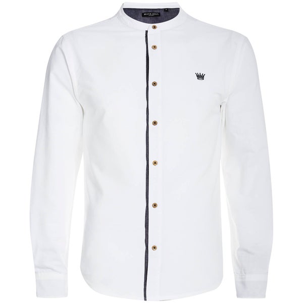 Brave Soul Men's Casey Long Sleeve Shirt - White