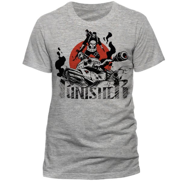 Marvel Comics The Punisher T-Shirt - Rooftop Grey