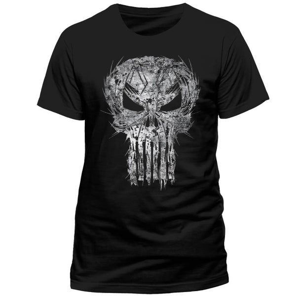 T-Shirt The Punisher Marvel Comics Shatter Skull -Noir
