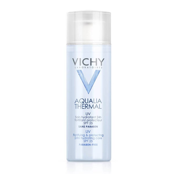 Vichy Aqualia Thermal Hydrating Fortifying Lotion 24 Hour Facial Moisturizer with SPF 25, 1.69 Fl. Oz.