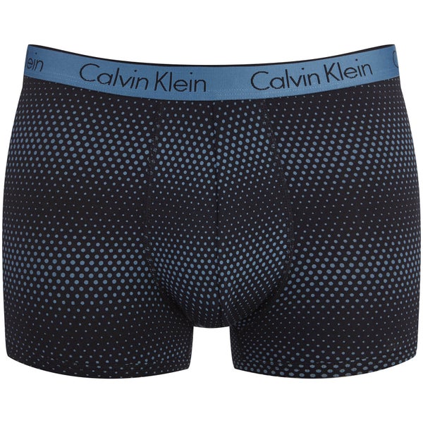 Calvin Klein Men's CK One Cotton Trunk Boxers - Range Dots Copen Blue