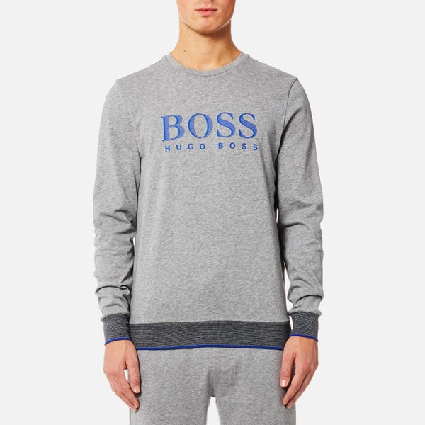 BOSS Hugo Boss Men's Authentic Round Neck Sweatshirt - Medium Grey