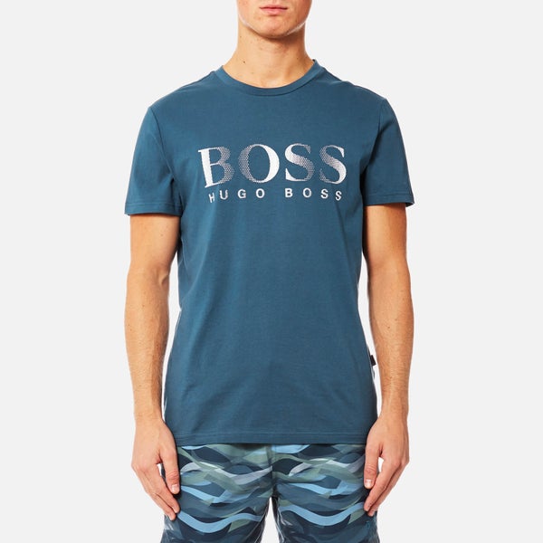 BOSS Hugo Boss Men's Large Logo T-Shirt - Blue