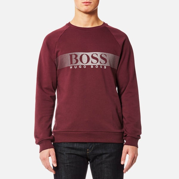 BOSS Hugo Boss Men's Long Sleeve Sweatshirt - Dark Red