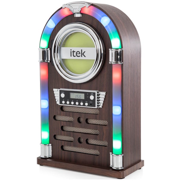iTek Multi-Functional Bluetooth Jukebox with CD Player and FM Radio - Black