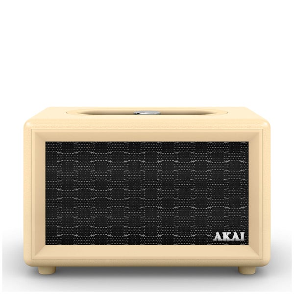 Akai Retro Bluetooth Speaker (2 x 12.5W) - Cream