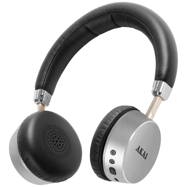 Akai DYNMX Wireless Bluetooth Headphones - Silver