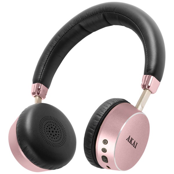 Akai DYNMX Wireless Bluetooth Headphones - Rose Gold