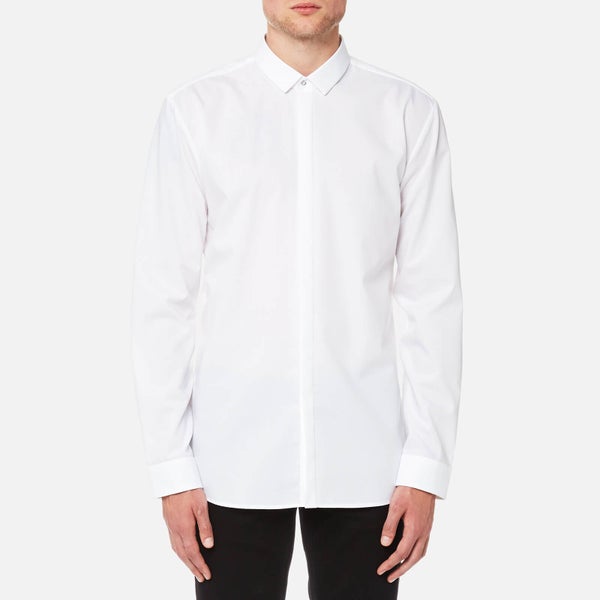 HUGO Men's Ebros Long Sleeve Shirt - White