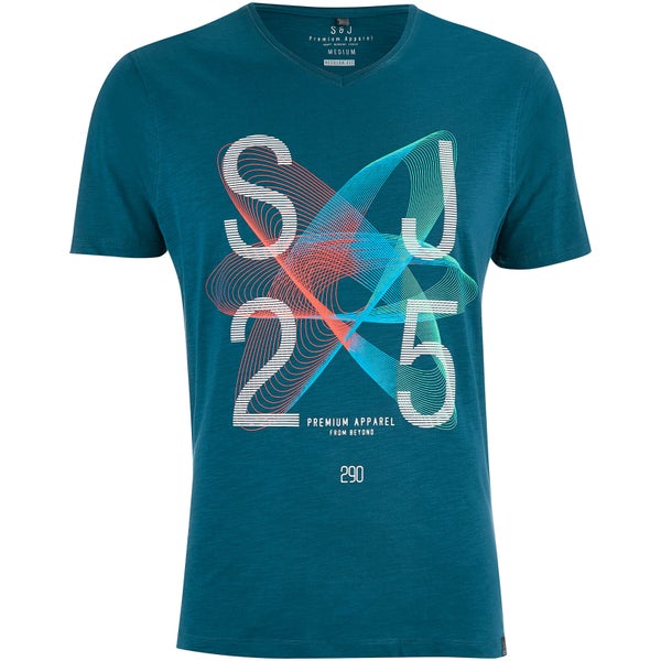 T-Shirt Homme Arcsin Smith & Jones -Bleu Mejollica