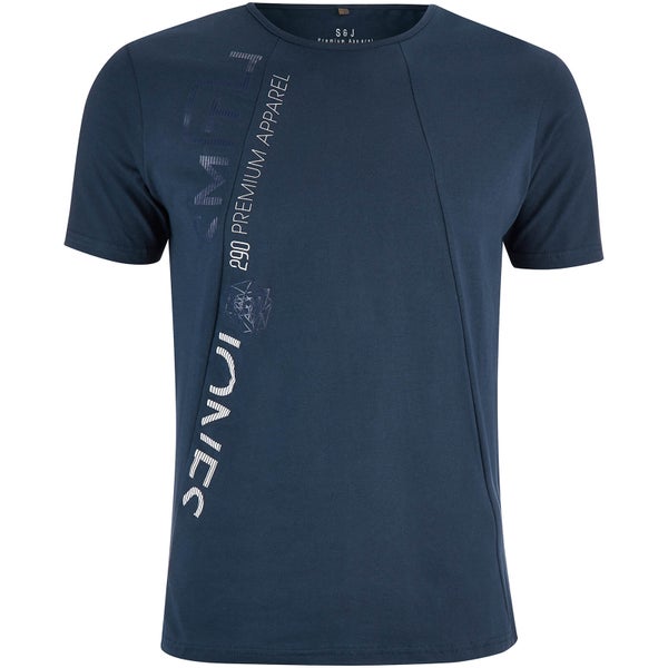 T-Shirt Homme Shematic Smith & Jones -Bleu Marine