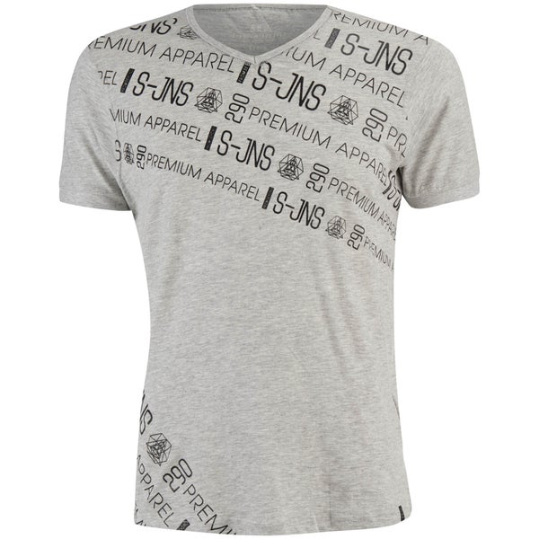 Smith & Jones Men's Chartres T-Shirt - Light Grey Marl