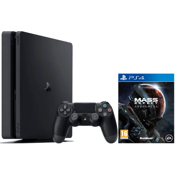Sony PlayStation 4 Slim 500GB Console - Inludes Mass Effect Andromeda