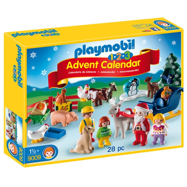 Playmobil 1.2.3 Adventskalender "Kerst op de boerderij" (9009)
