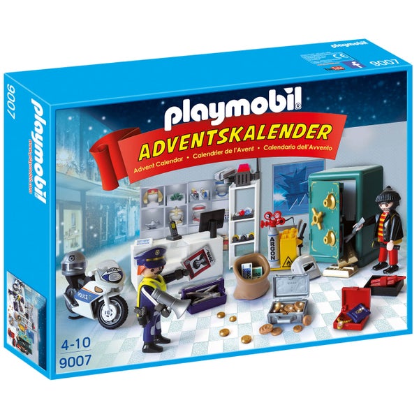 Playmobil Jewel Thief Police Operation Advent Calendar with Working Safe and Money Box Function (9007)