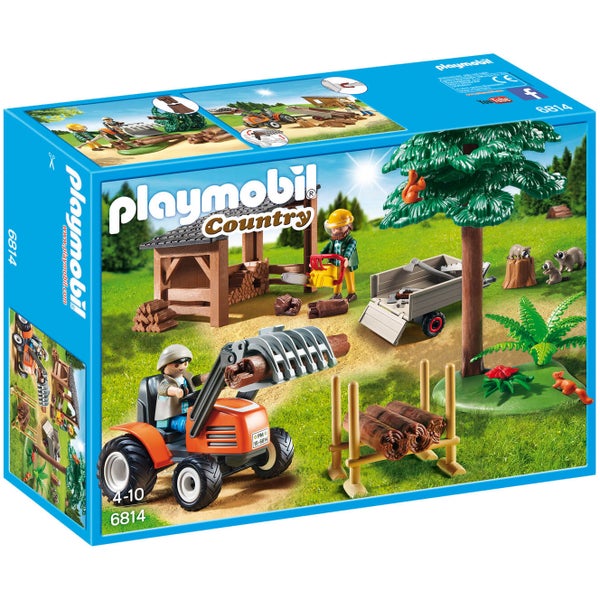Playmobil Houthakker met Tractor (6814)