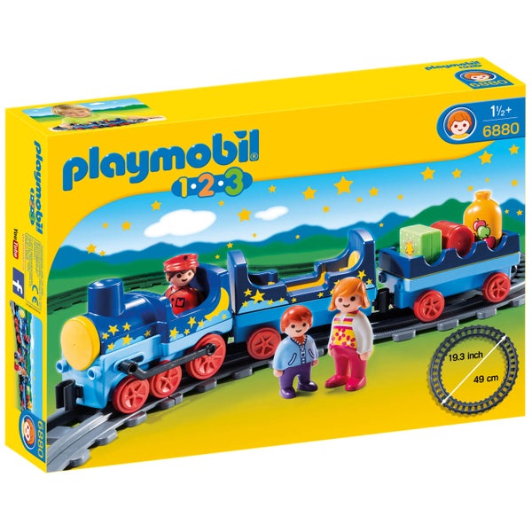 Playmobil 1.2.3 Night Train with Track (6880)