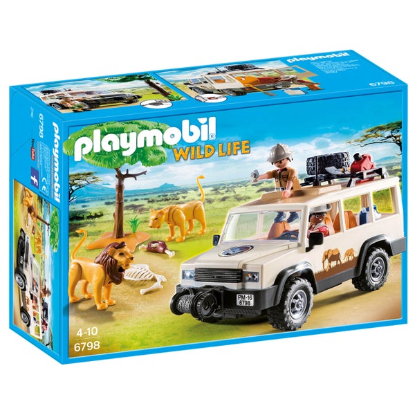 Aventuriers avec 4x4 et couple de lions - Playmobil (6798)
