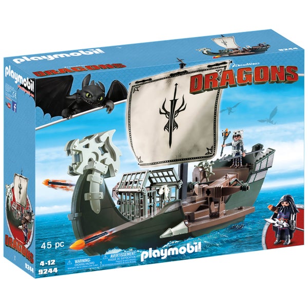 Playmobil How to Train Your Dragon: Ship with Drago (9244)