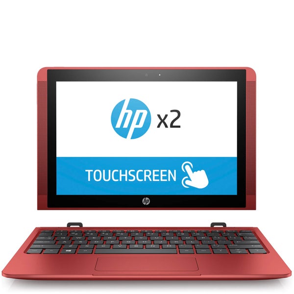 HP 10-P007NA 10.1" Touch-Screen Laptop (Intel Atom x5-Z8350, 2GB, 32GB, 1.44GHz, Windows 10) - Red - Manufacturer Refurbished
