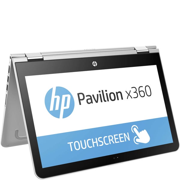 HP 13-U104NA 13"" Touch-Screen Laptop (Intel Core i3-7100U, 8GB, 128GB, 2.4GHz, Windows 10) - Silver - Manufacturer Refurbished
