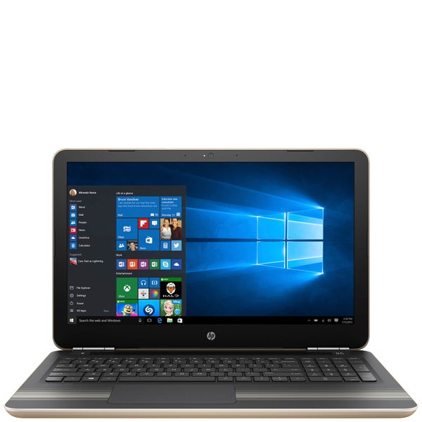HP 15-AU126NA 15.6"" Laptop (Intel Core i3-7100U, 8GB, 1TB, 2.4GHz, Windows 10) - Gold - Manufacturer Refurbished