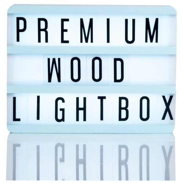 A5 Wood Cinematic Lightbox - Mint Green