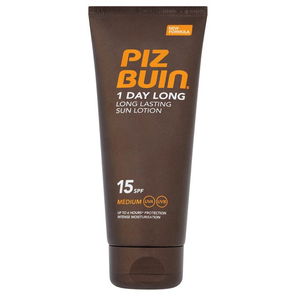 Piz Buin 1 Day Long Lasting Sun Lotion - Medium SPF15 100ml