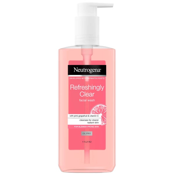 Neutrogena Visibly Clear Pink Grapefruit Facial Wash płyn do mycia twarzy z różowym grejpfrutem 200 ml