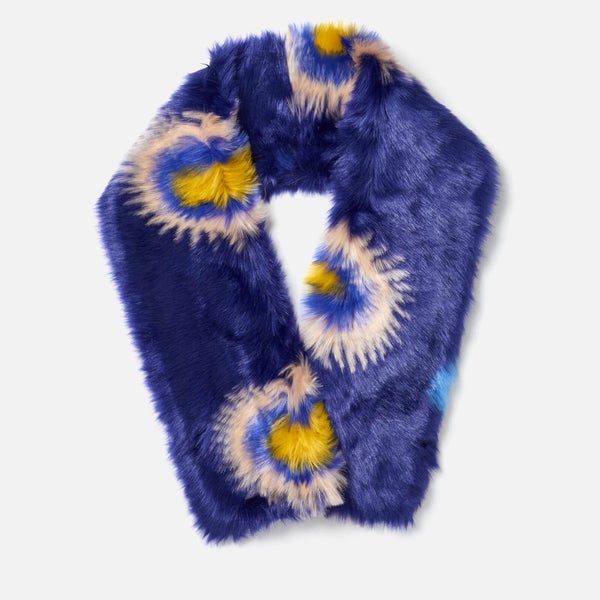 Paul Smith Women's Pow Faux Fur Scarf - Purple