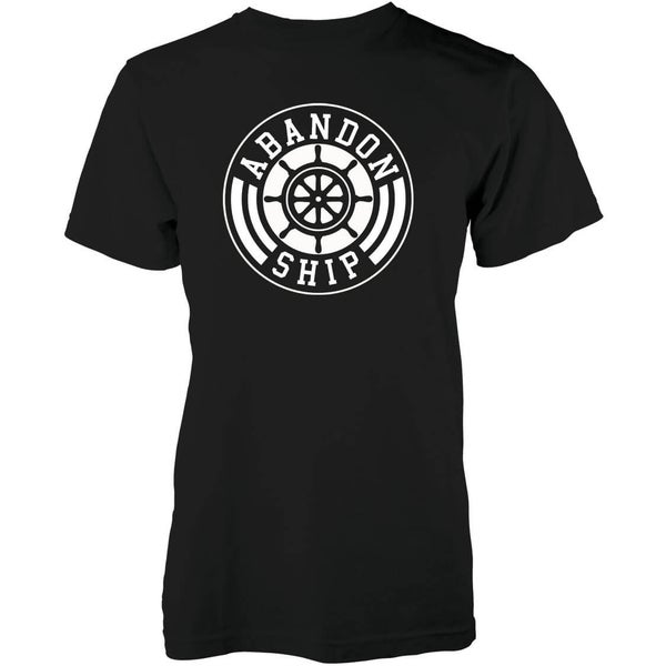 T-Shirt Homme Team Logo Abandon Ship -Noir