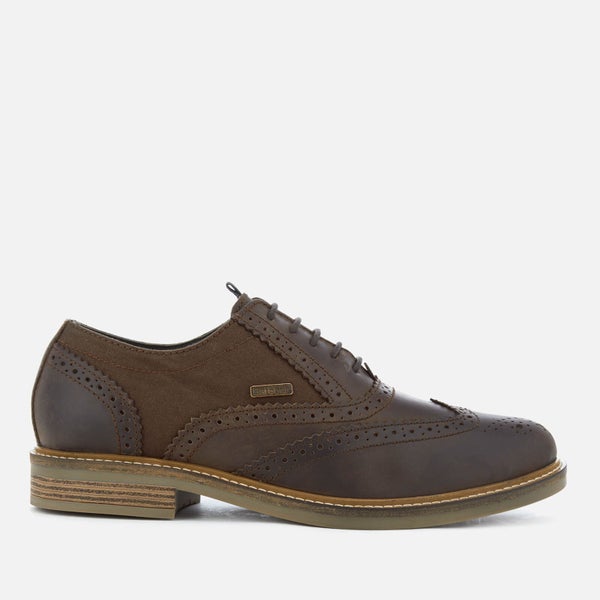 Barbour Men's Redcar Leather Oxford Brogues - Choco