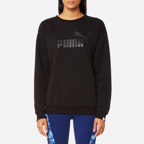 Puma Women's Essential No.1 Crew Sweatshirt - Cotton Black