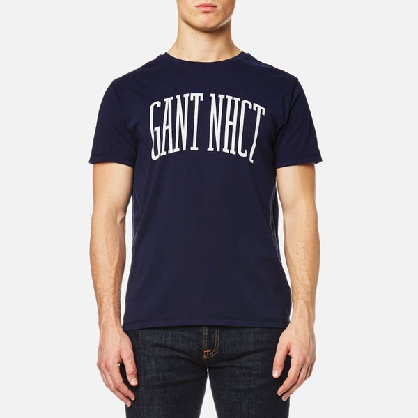 GANT Men's Collegiate Short Sleeve T-Shirt - Evening Blue