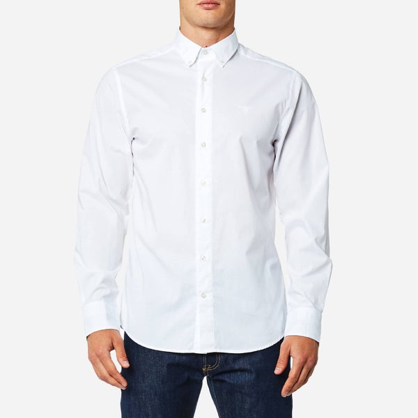 GANT Men's Tech Prep Chambray Solid Shirt - White
