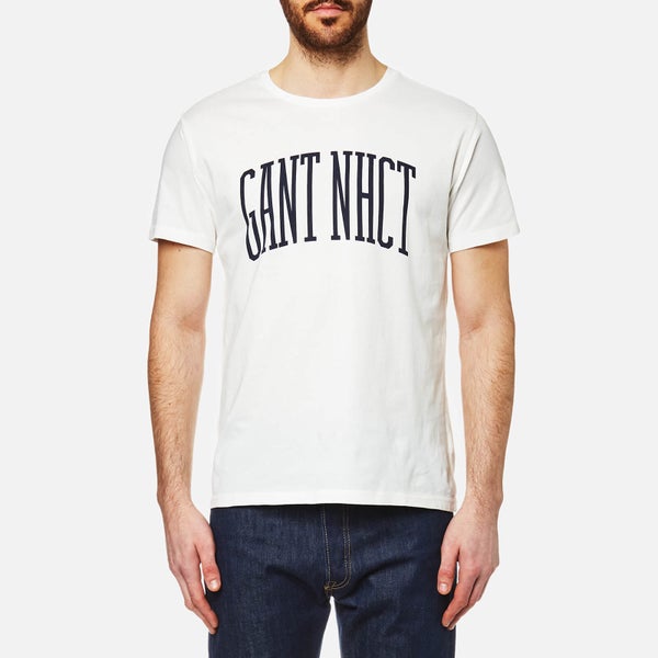 GANT Men's Collegiate Short Sleeve T-Shirt - Eggshell