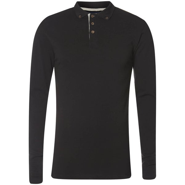 Advocate Men's Ralling Long Sleeve Polo Shirt - Black