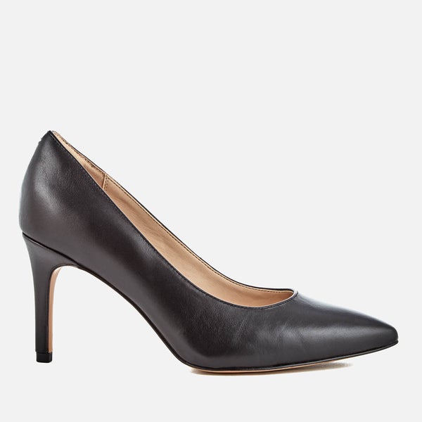 Clarks Women's Dinah Keer Leather Court Shoes - Black