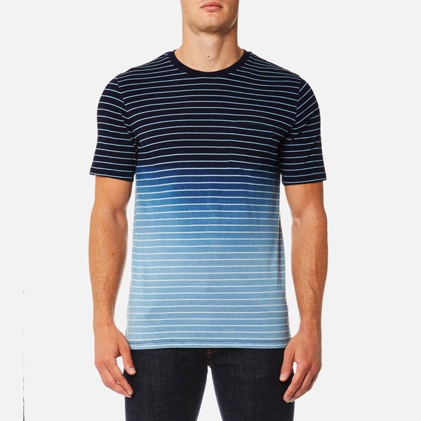Superdry Men's Lite Loom City Dip Dye Pocket T-Shirt - Indigo Stripe Dip Dye